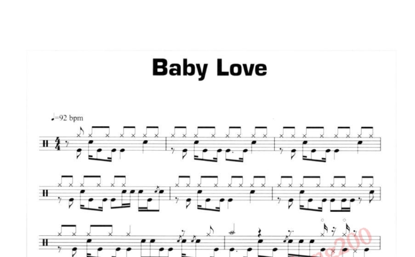 Mother's Finest《Baby Love》鼓谱_架子鼓谱 打谱啦