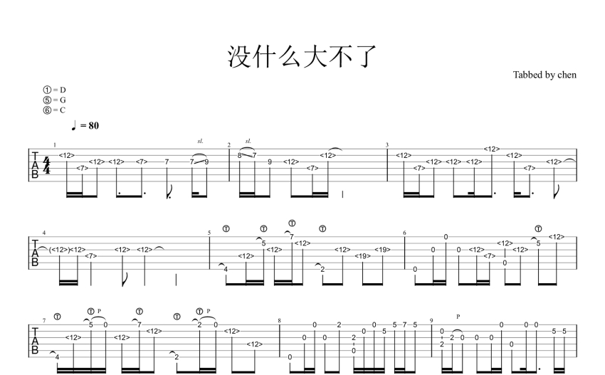 野田洋次郎没什么大不了吉他谱吉他独奏谱