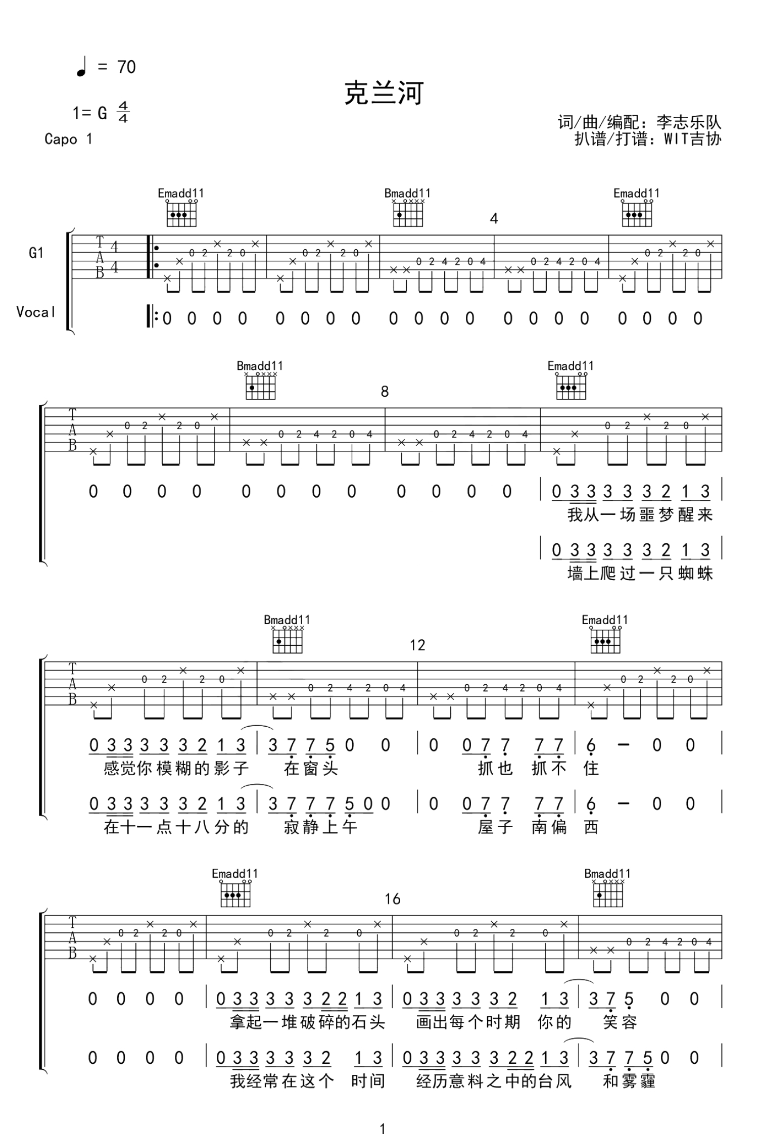 加州旅馆吉他谱 - 电吉他谱 - 张俊文版本 - 琴谱网