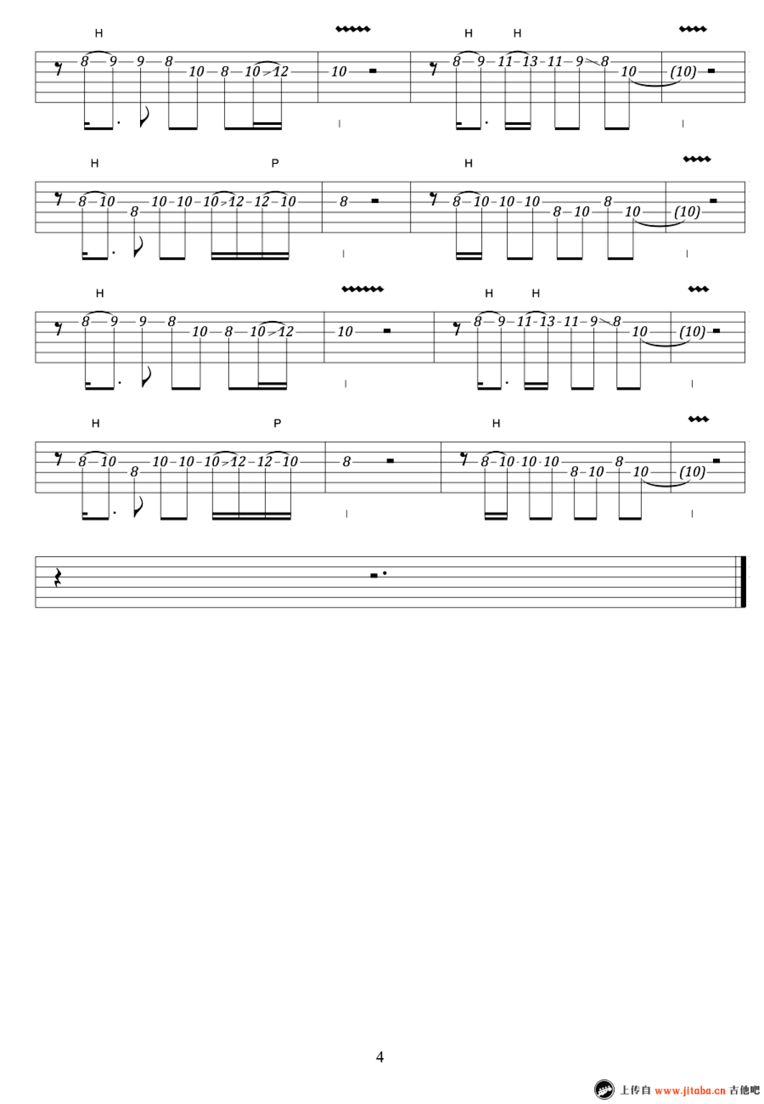 《蓝莲花》独奏谱图谱 - 吉他谱 选用C调指法编配 - 中级谱子 - 六线谱(独奏/指弹谱) - 易谱库