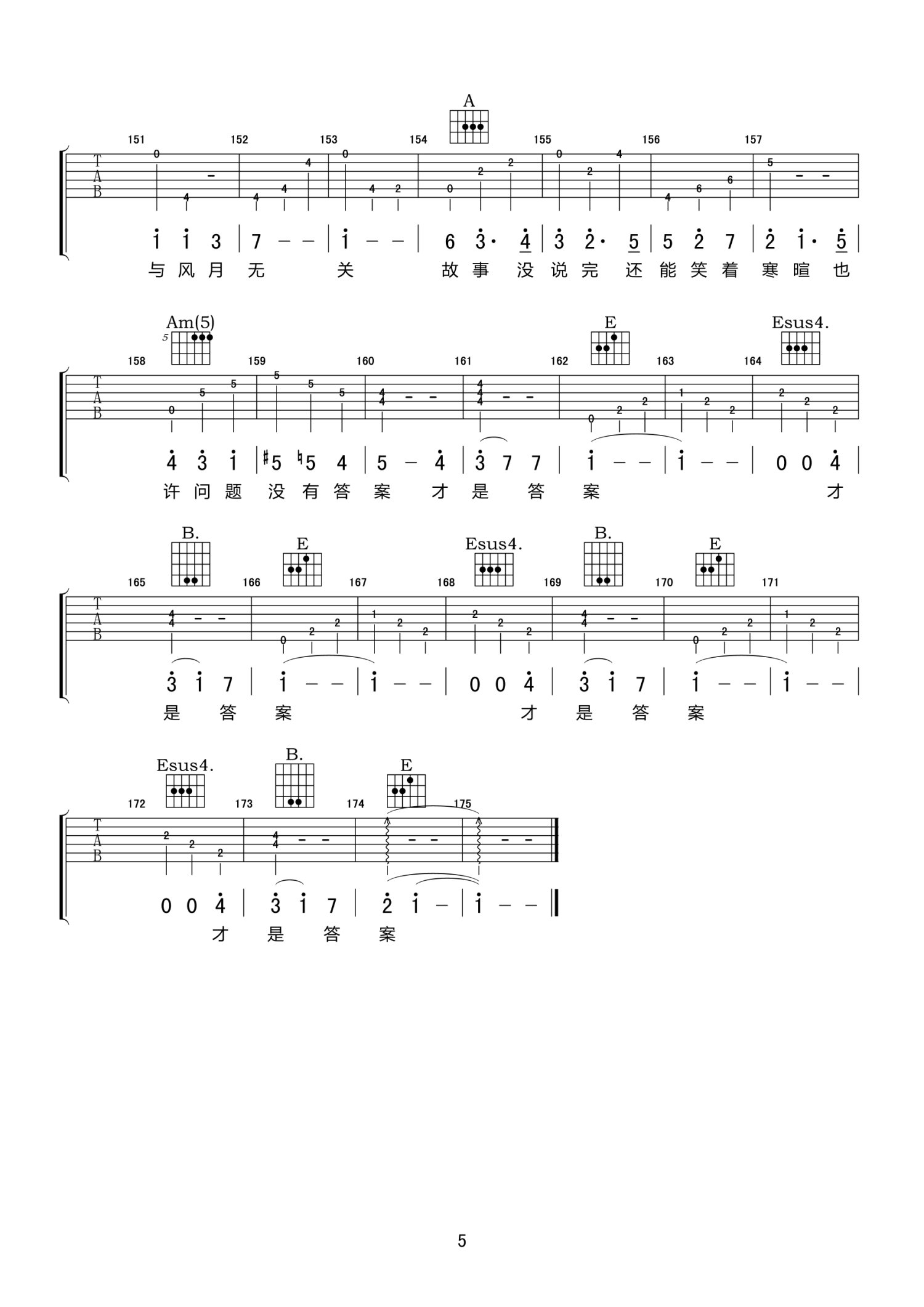 金玟岐《偶像》吉他谱(G调)-Guitar Music Score-看乐谱网