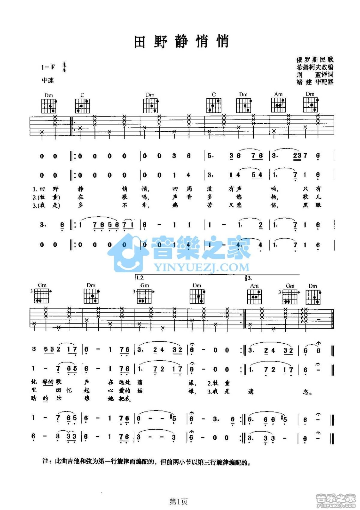 【初学推荐-超详细】简单版喀秋莎吉他指弹谱-必弹经典红色俄罗斯二战歌曲 - 哔哩哔哩