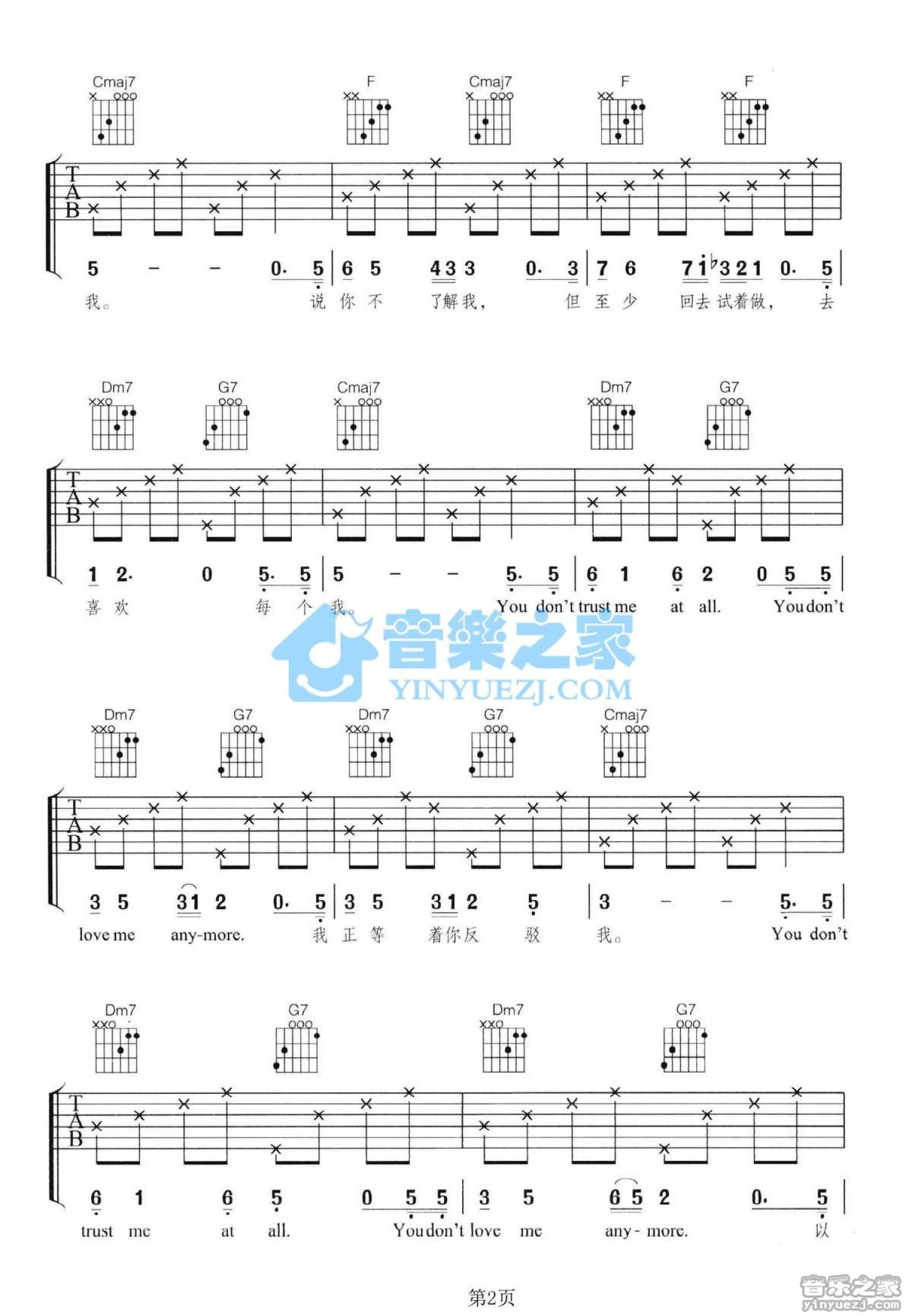 《哆啦A梦（吉他弹唱谱）》,范晓萱（六线谱 调六线吉他谱-虫虫吉他谱免费下载