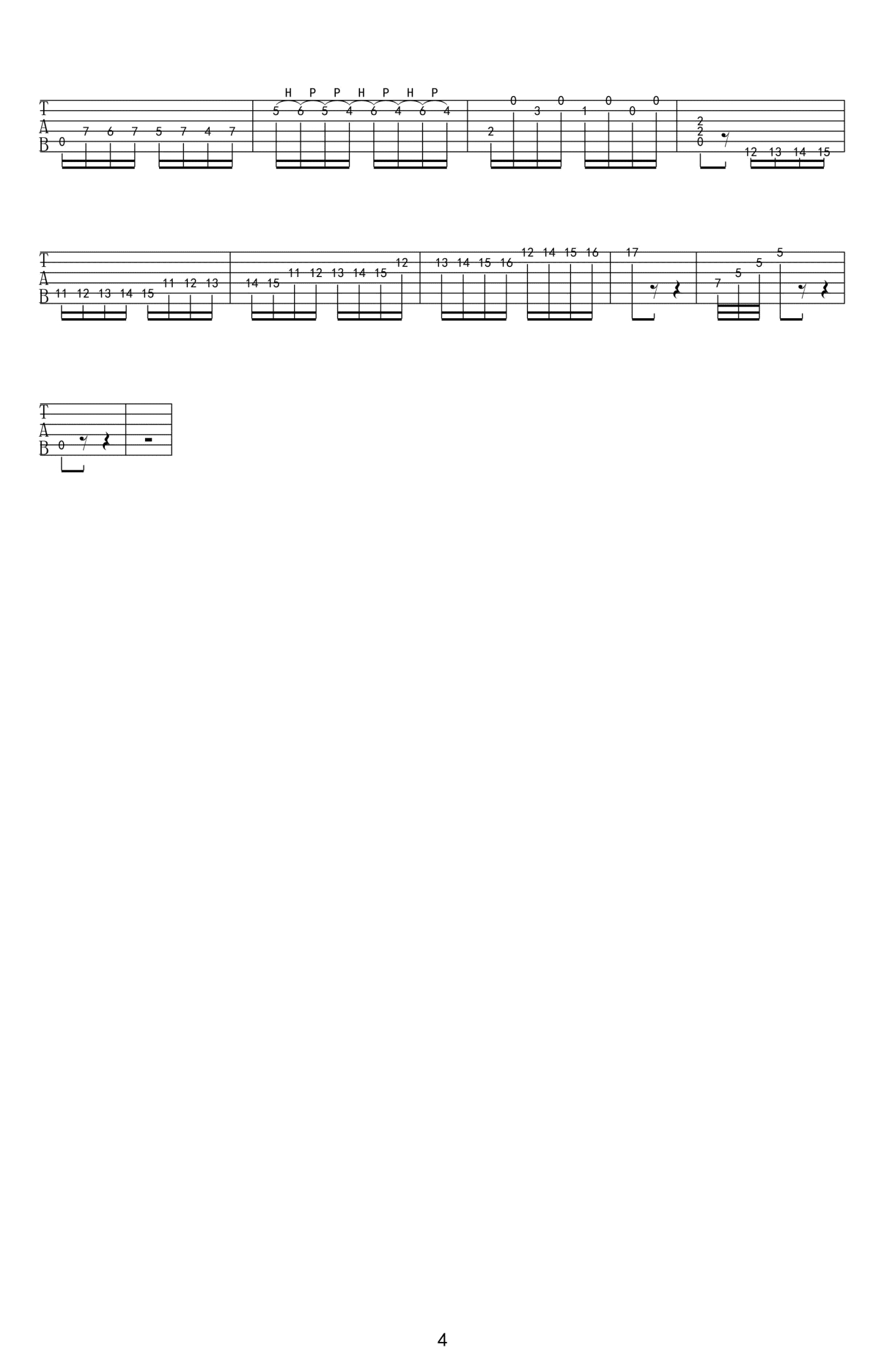 野蜂飞舞(长笛 )1笛箫谱吉他谱图片格式六线谱_吉他谱_中国乐谱网